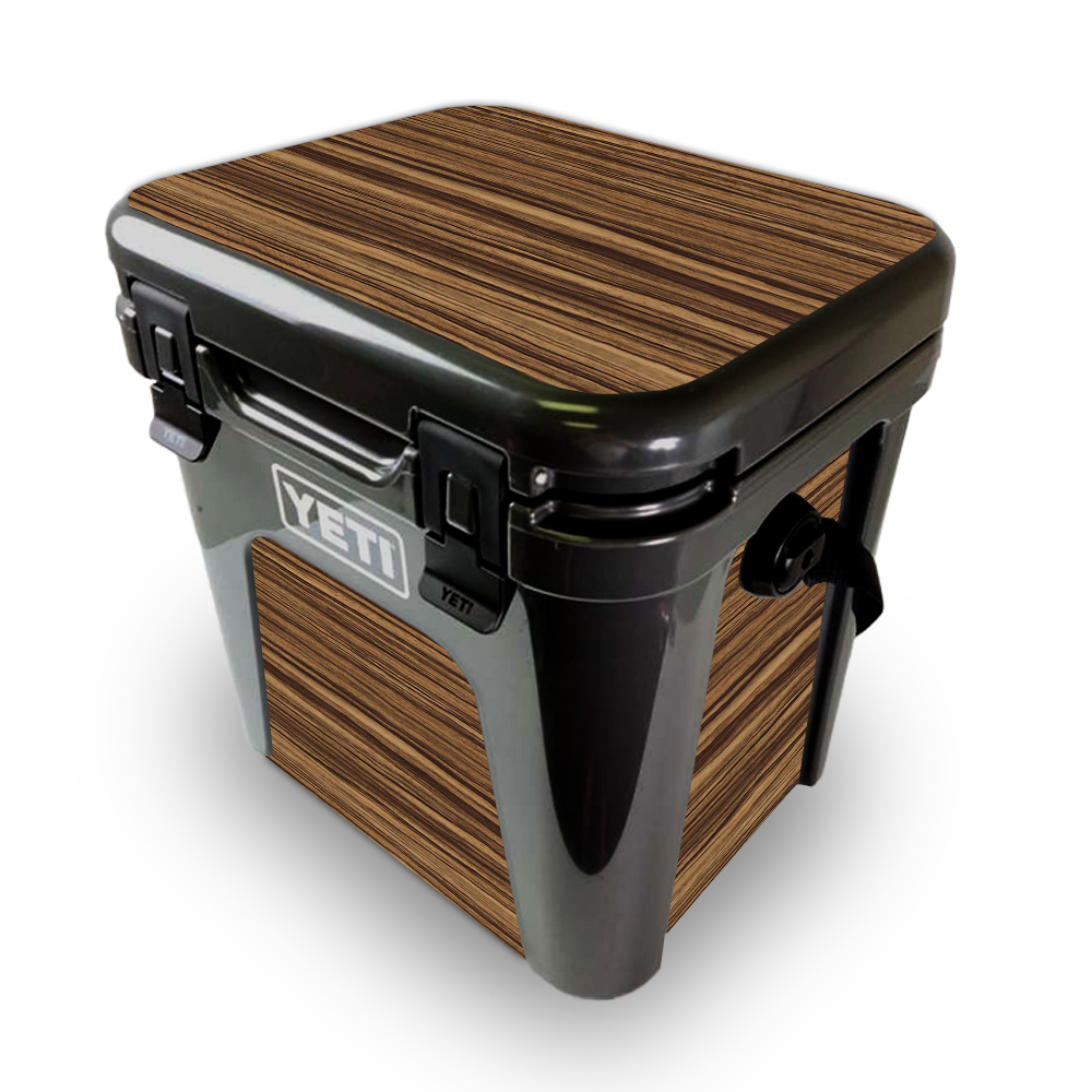 Picture of MightySkins YEROAD24-Dark Zebra Wood Skin for Yeti Roadie 24 Hard Cooler - Dark Zebra Wood