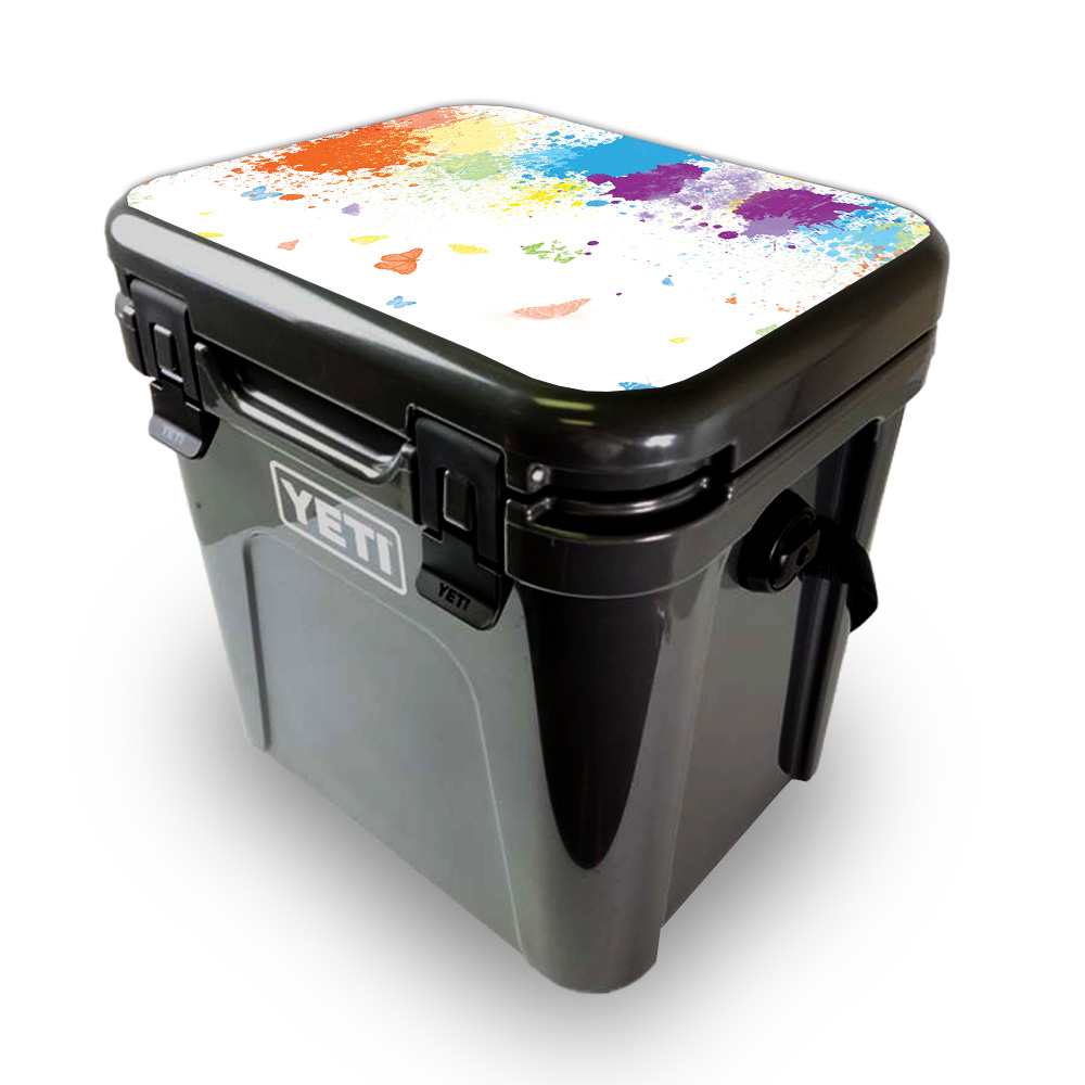 Picture of MightySkins YEROA24LID-Splash Of Color Skin for Yeti Roadie 24 Hard Cooler Lid - Splash of Color