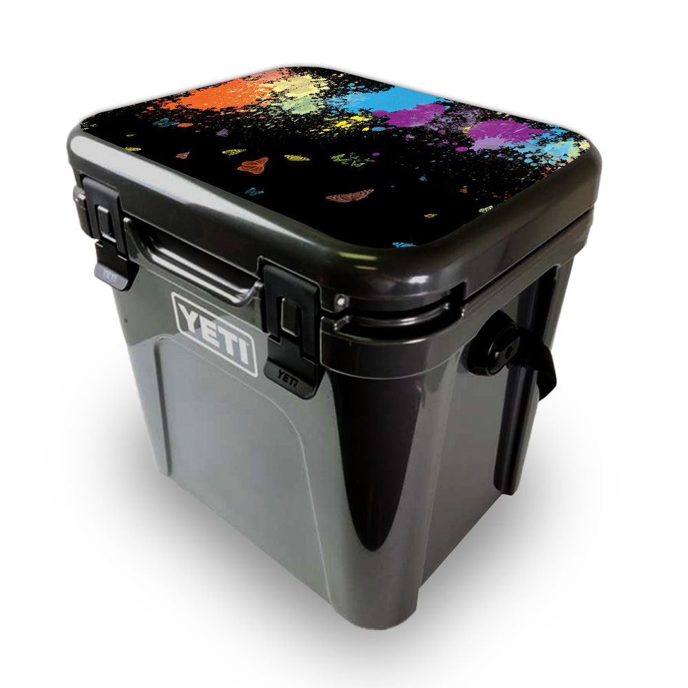 Picture of MightySkins YEROA24LID-Splatter Skin for Yeti Roadie 24 Hard Cooler Lid - Splatter
