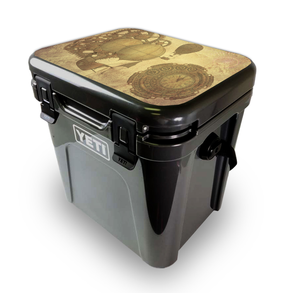 Picture of MightySkins YEROA24LID-Steam Punk Paper Skin for Yeti Roadie 24 Hard Cooler Lid - Steam Punk Paper