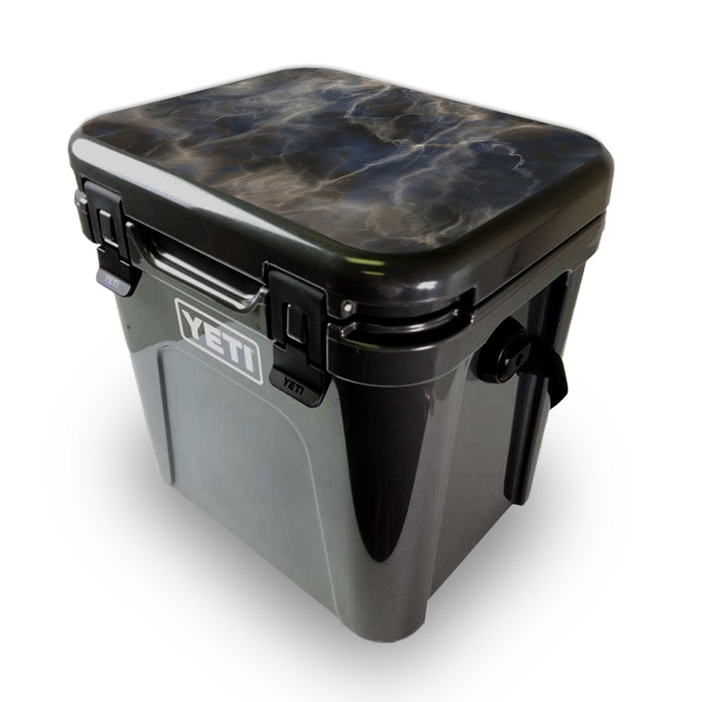 Picture of MightySkins YEROA24LID-Stormy Marble Skin for Yeti Roadie 24 Hard Cooler Lid - Stormy Marble