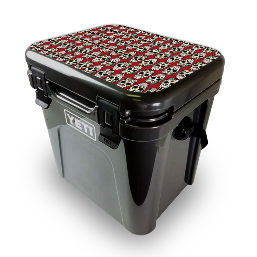 Picture of MightySkins YEROA24LID-Sugar Skull Skin for Yeti Roadie 24 Hard Cooler Lid - Sugar Skull