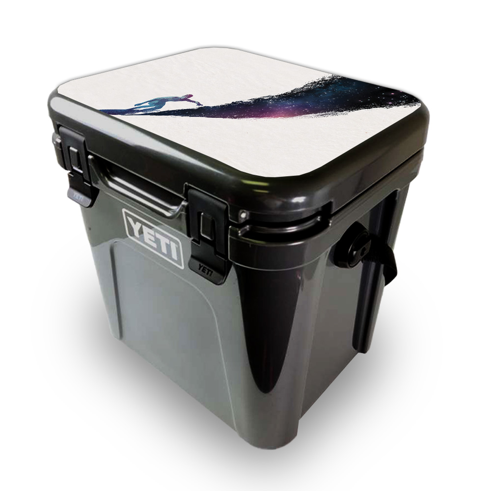 Picture of MightySkins YEROA24LID-Surfing The Universe Skin for Yeti Roadie 24 Hard Cooler Lid - Surfing the Universe