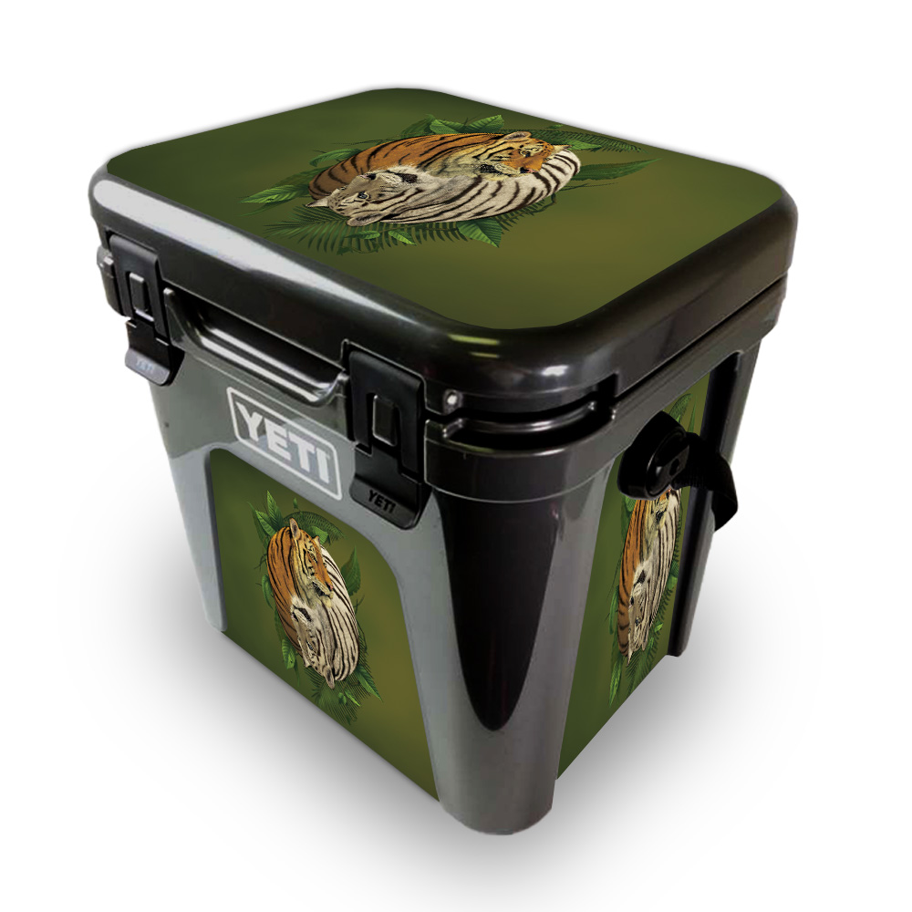 Picture of MightySkins YEROAD24-Tiger Yin Yang Skin for Yeti Roadie 24 Hard Cooler - Tiger Yin Yang