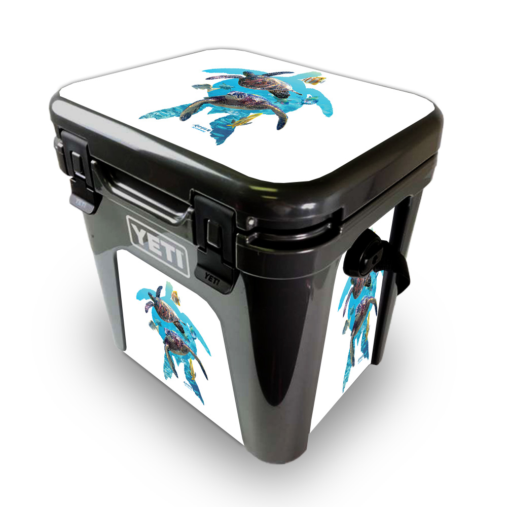 Picture of MightySkins YEROAD24-Turtly Cool Skin for Yeti Roadie 24 Hard Cooler - Turtly Cool