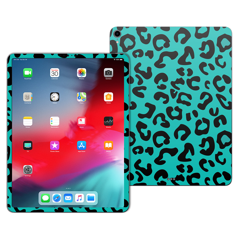 APIPP1218-Teal Leopard Skin for Apple iPad Pro 12.9 in. 2018 - Teal Leopard -  MightySkins
