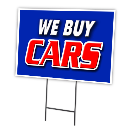 SignMission C-1216-DS-We Buy Cars