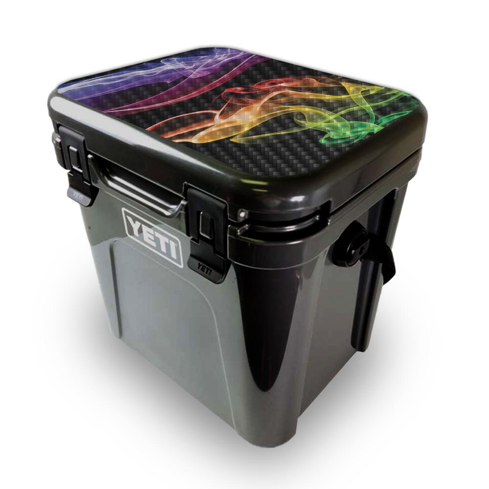 Picture of MightySkins YEROA24LID-Bright Smoke Skin for Yeti Roadie 24 Hard Cooler Lid - Bright Smoke