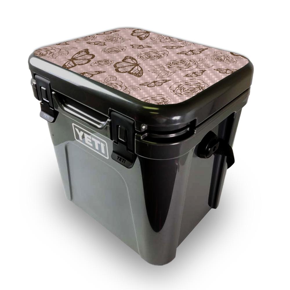 Picture of MightySkins YEROA24LID-Butterfly Garden Skin for Yeti Roadie 24 Hard Cooler Lid - Butterfly Garden