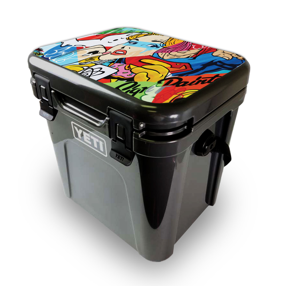 Picture of MightySkins YEROA24LID-Cartoon Mania Skin for Yeti Roadie 24 Hard Cooler Lid - Cartoon Mania