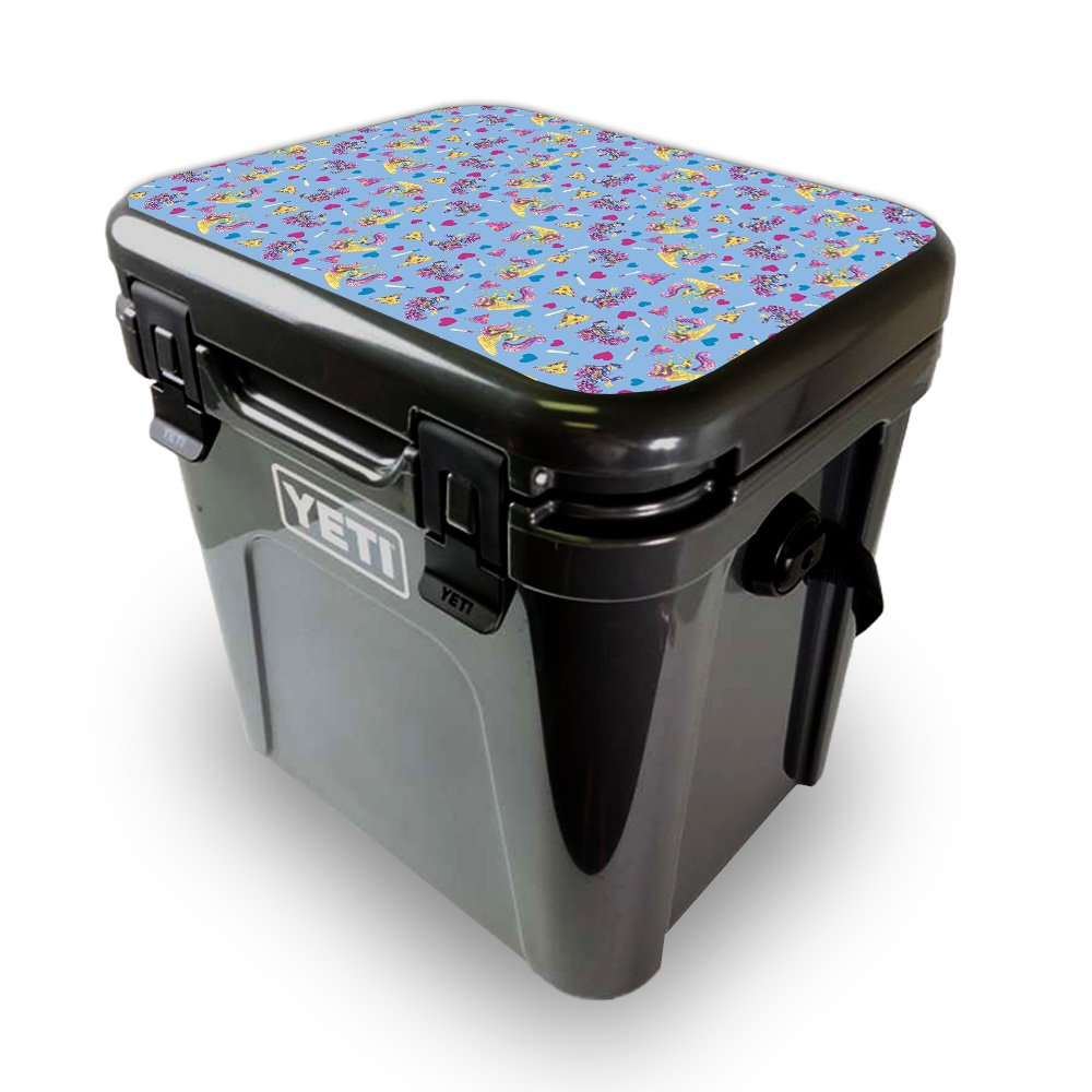 Picture of MightySkins YEROA24LID-Castle Unicorns Skin for Yeti Roadie 24 Hard Cooler Lid - Castle Unicorns