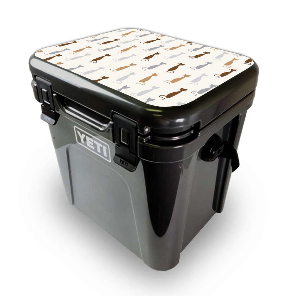 Picture of MightySkins YEROA24LID-Cat Lady Skin for Yeti Roadie 24 Hard Cooler Lid - Cat Lady