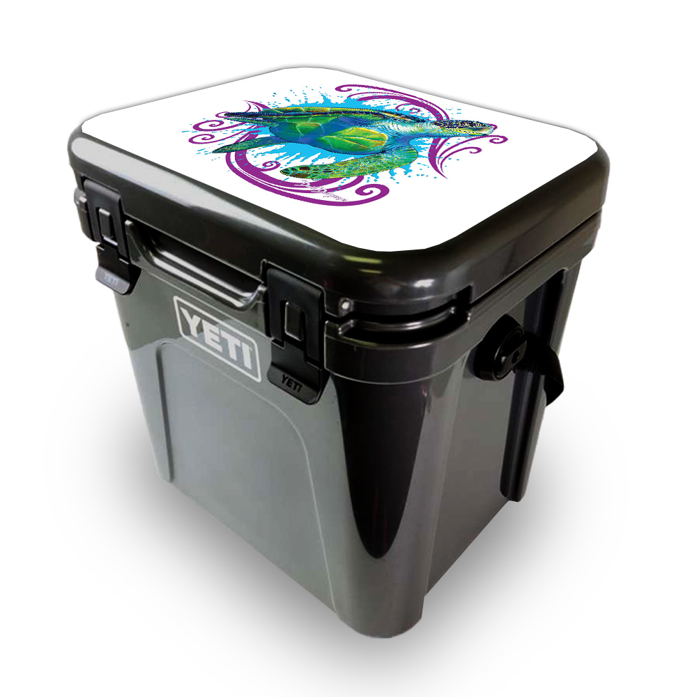 Picture of MightySkins YEROA24LID-Sea Turtle Splash Skin for Yeti Roadie 24 Hard Cooler Lid - Sea Turtle Splash