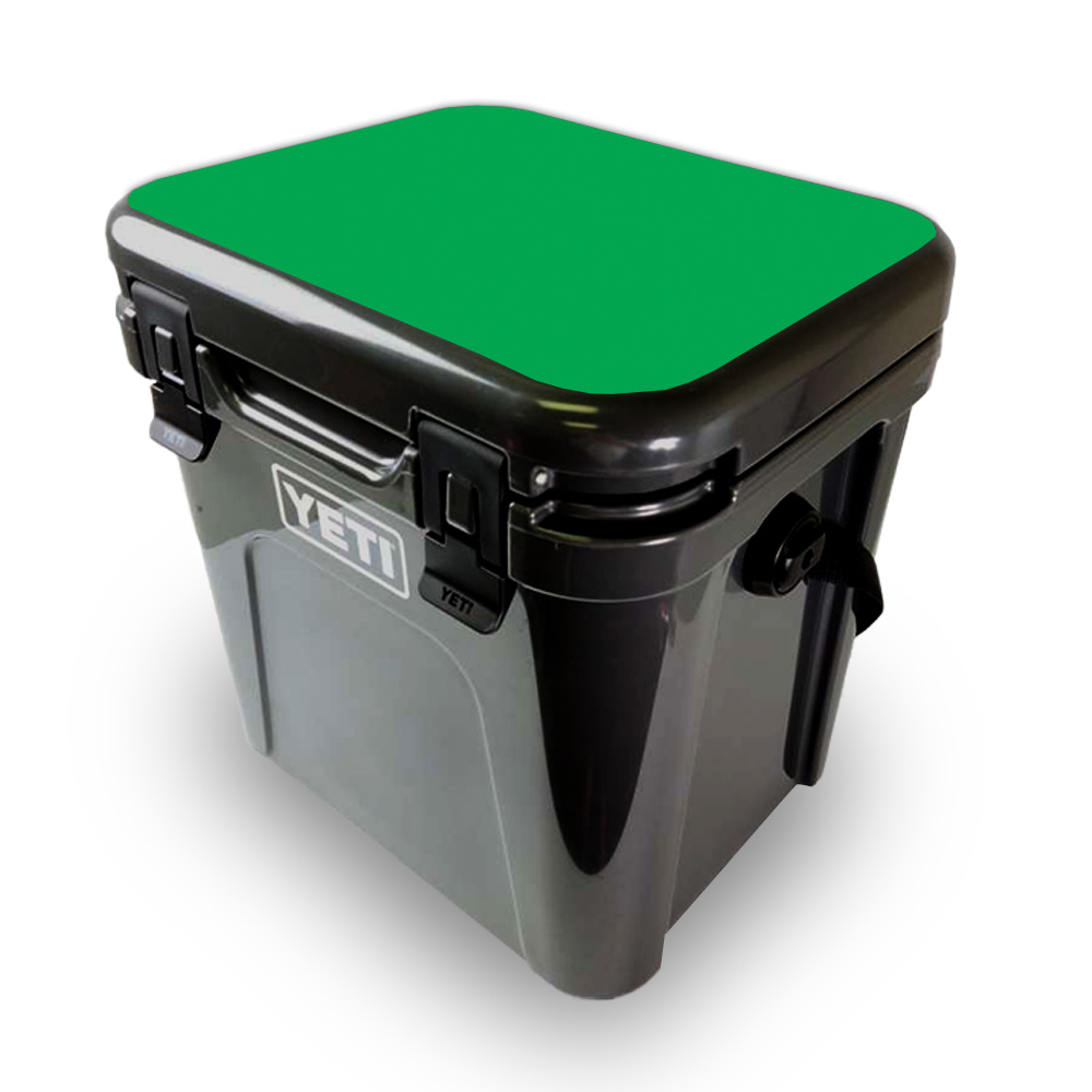 Picture of MightySkins YEROA24LID-Solid Green Skin for Yeti Roadie 24 Hard Cooler Lid - Solid Green
