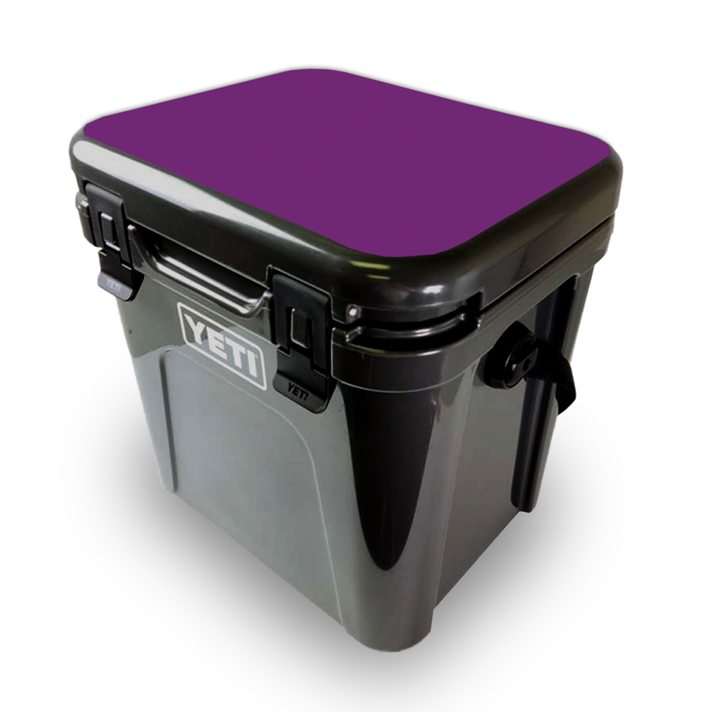 Picture of MightySkins YEROA24LID-Solid Purple Skin for Yeti Roadie 24 Hard Cooler Lid - Solid Purple