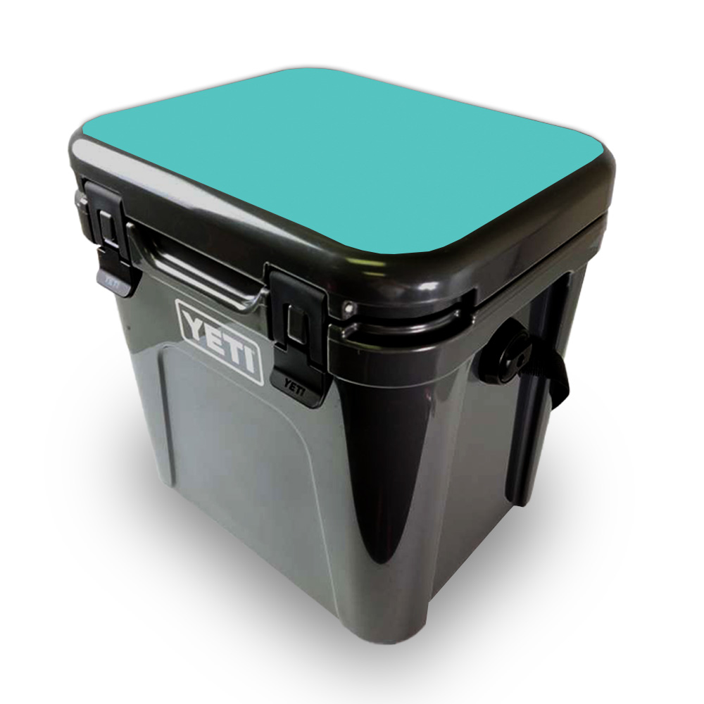 Picture of MightySkins YEROA24LID-Solid Turquoise Skin for Yeti Roadie 24 Hard Cooler Lid - Solid Turquoise