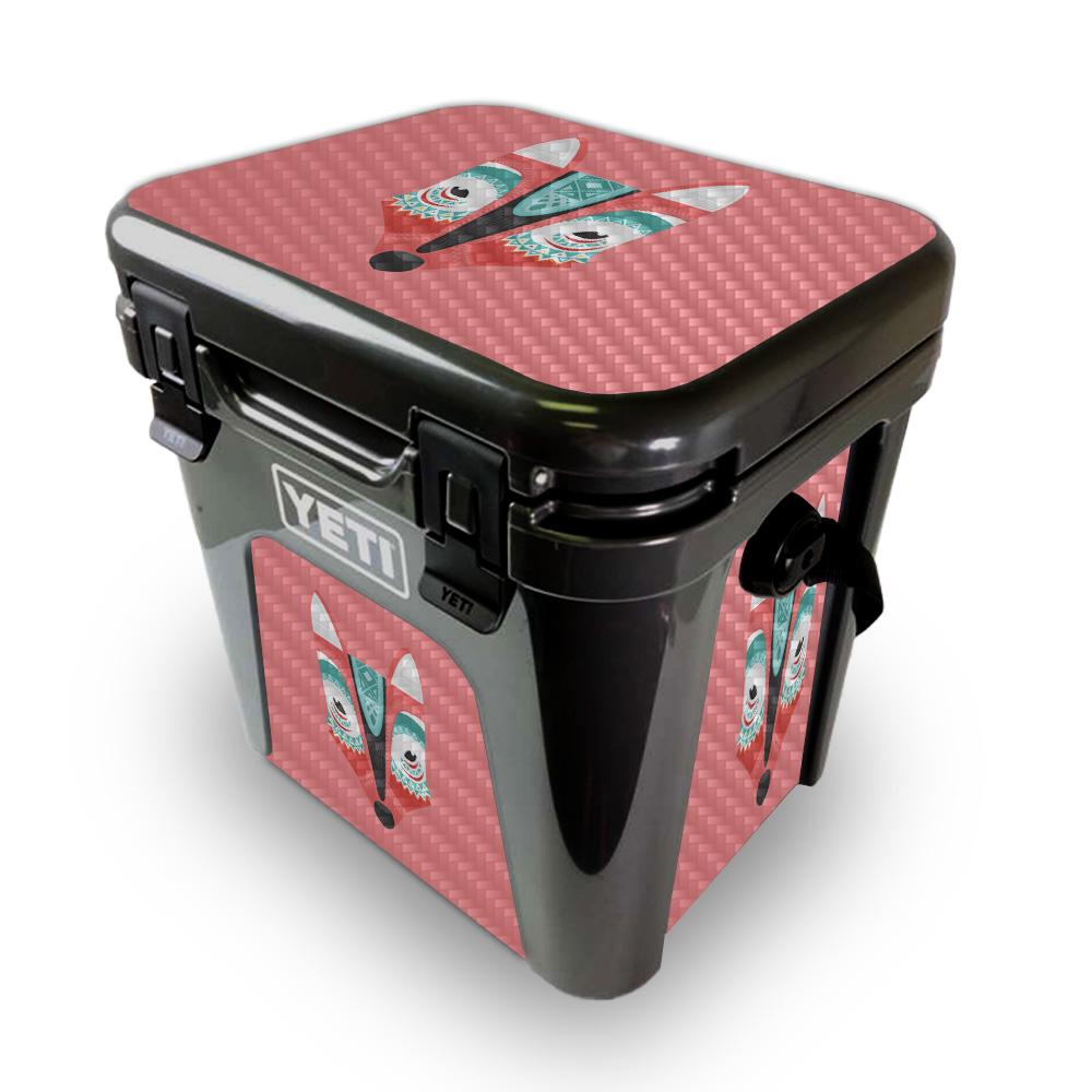 Picture of MightySkins YEROAD24-Aztec Fox Skin for Yeti Roadie 24 Hard Cooler - Aztec Fox