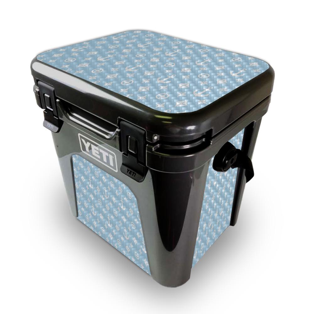 Picture of MightySkins YEROAD24-Baby Blue Designer Skin for Yeti Roadie 24 Hard Cooler - Baby Blue Designer