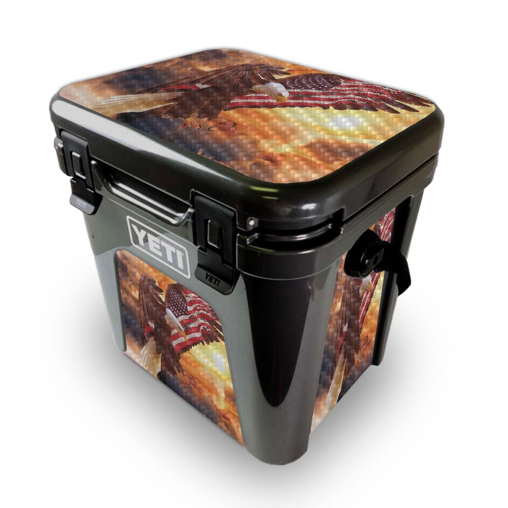 Picture of MightySkins YEROAD24-Bald Eagle Skin for Yeti Roadie 24 Hard Cooler - Bald Eagle