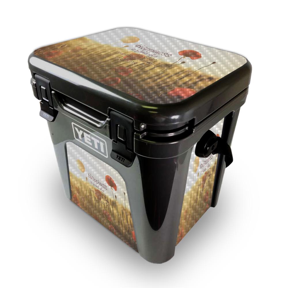 Picture of MightySkins YEROAD24-Be Happy Skin for Yeti Roadie 24 Hard Cooler - Be Happy