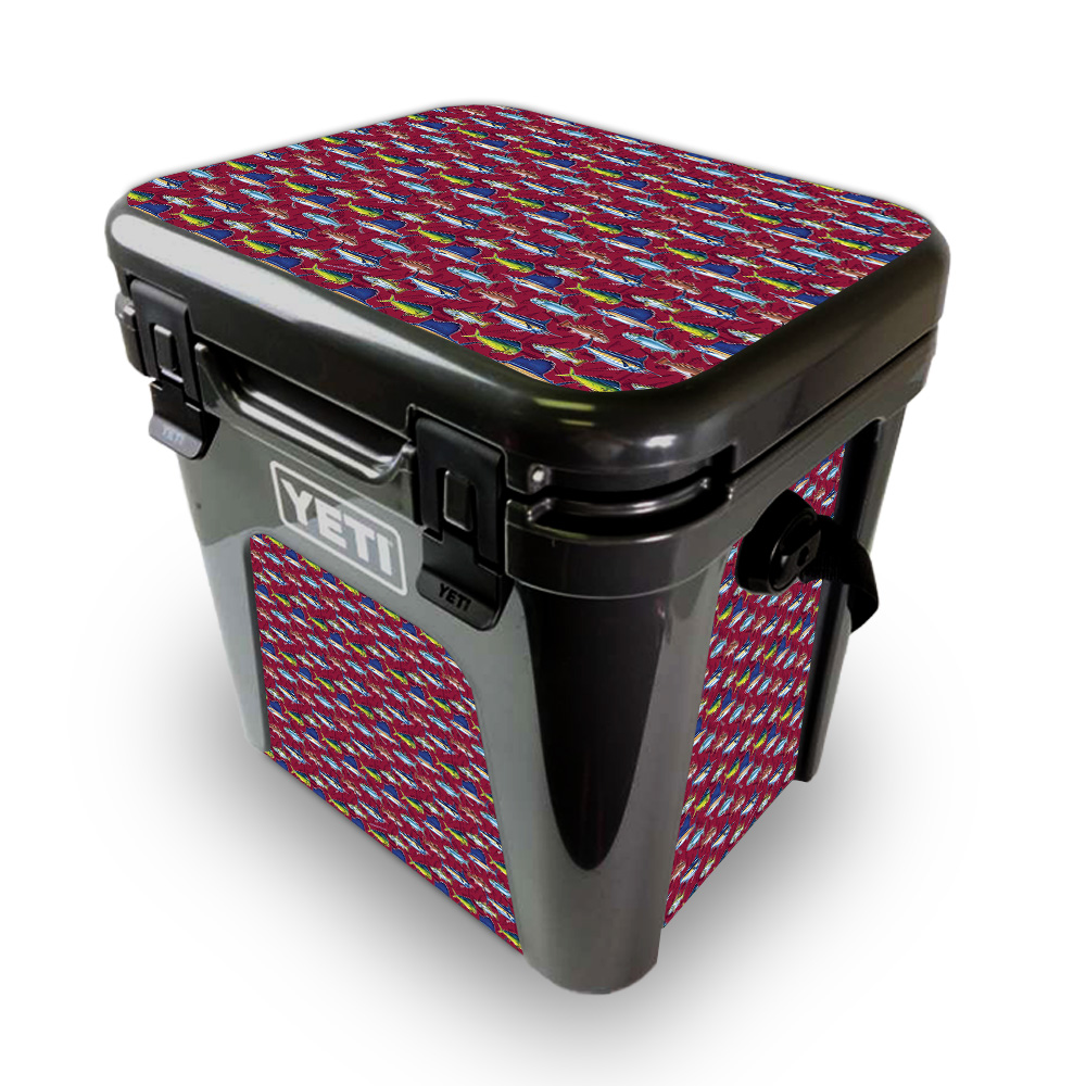 Picture of MightySkins YEROAD24-Saltwater Collage Skin for Yeti Roadie 24 Hard Cooler - Saltwater Collage