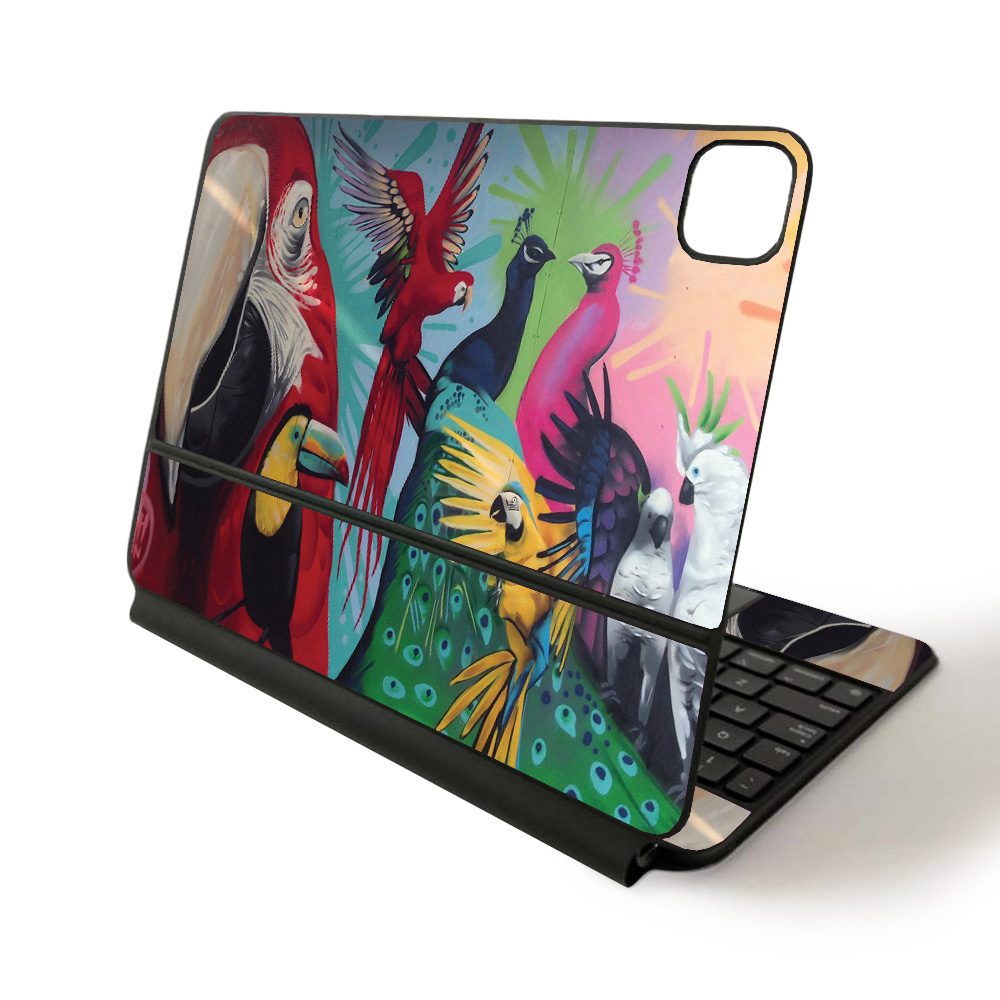 Picture of MightySkins APIPSK1120-Parrot Paradise Skin for Apple Magic Keyboard & iPad Pro 11 in. 2020 - Parrot Paradise