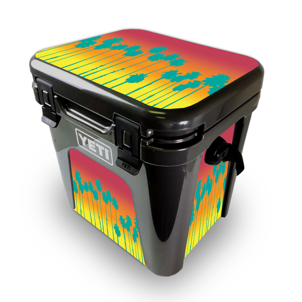 Picture of MightySkins YEROAD24-Sherbet Palms Skin for Yeti Roadie 24 Hard Cooler - Sherbet Palms
