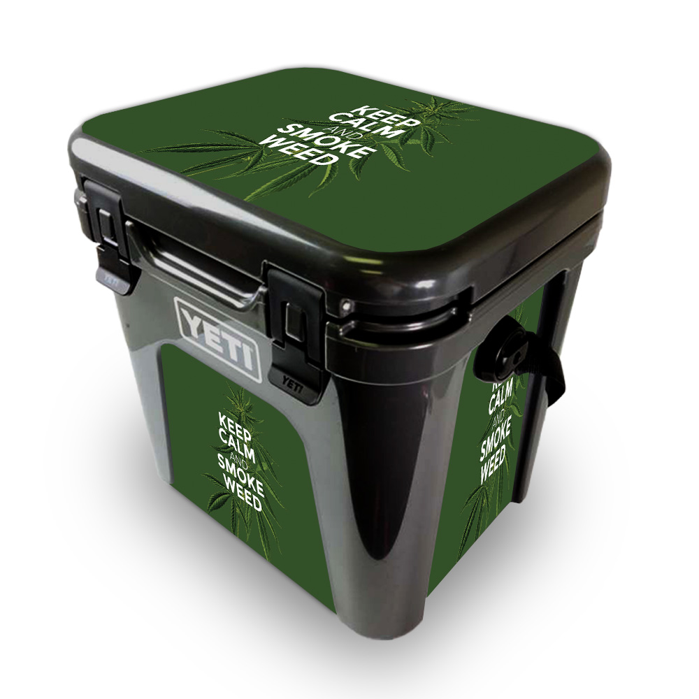 Picture of MightySkins YEROAD24-Smoke Weed Skin for Yeti Roadie 24 Hard Cooler - Smoke Weed