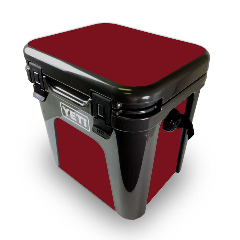 Picture of MightySkins YEROAD24-Solid Burgundy Skin for Yeti Roadie 24 Hard Cooler - Solid Burgundy