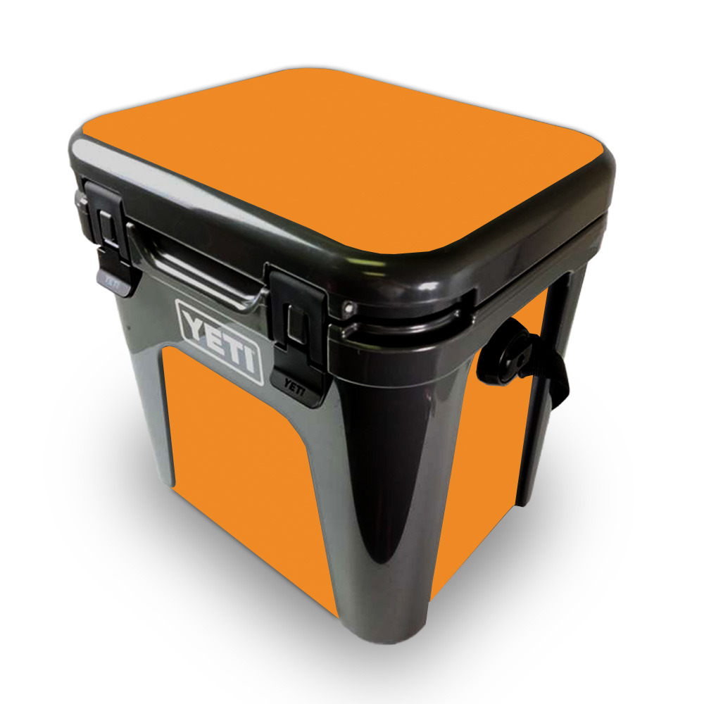 Picture of MightySkins YEROAD24-Solid Orange Skin for Yeti Roadie 24 Hard Cooler - Solid Orange