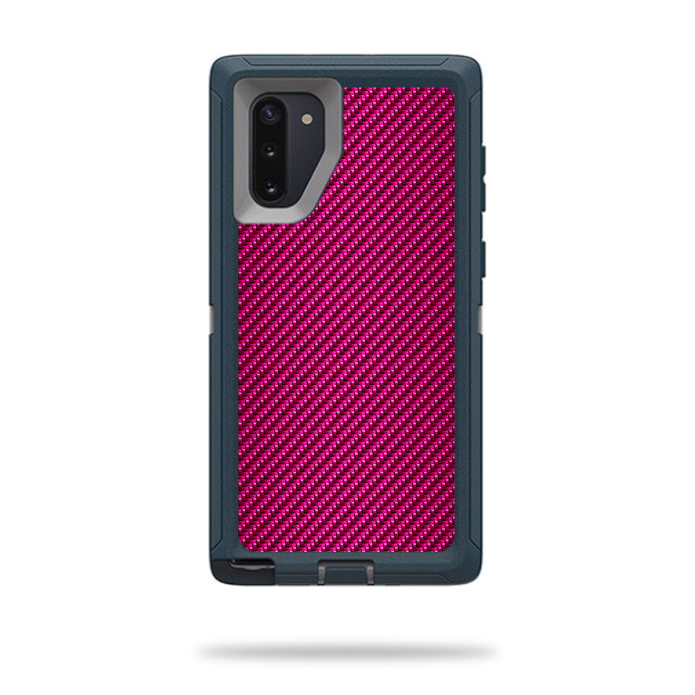 OTDSNO10-Pink Carbon Fiber Skin for Otterbox Defender Samsung Galaxy Note10 - Pink Carbon Fiber -  MightySkins