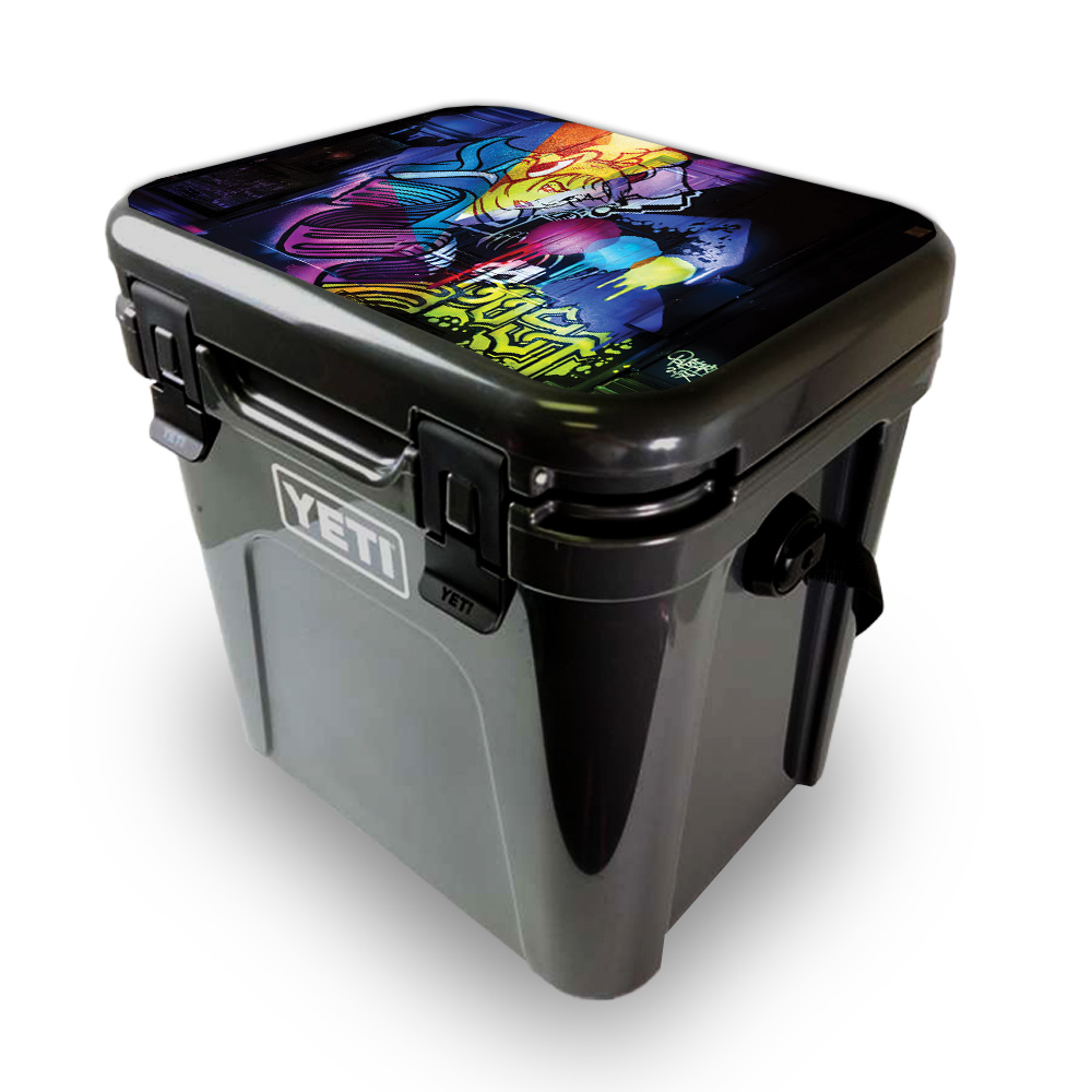 Picture of MightySkins YEROA24LID-Midnight Mischief Skin for Yeti Roadie 24 Hard Cooler Lid - Midnight Mischief