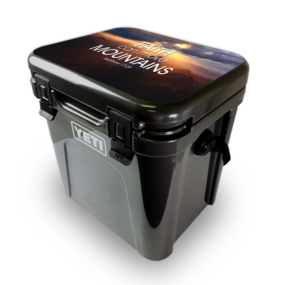 Picture of MightySkins YEROA24LID-Move Mountains Skin for Yeti Roadie 24 Hard Cooler Lid - Move Mountains