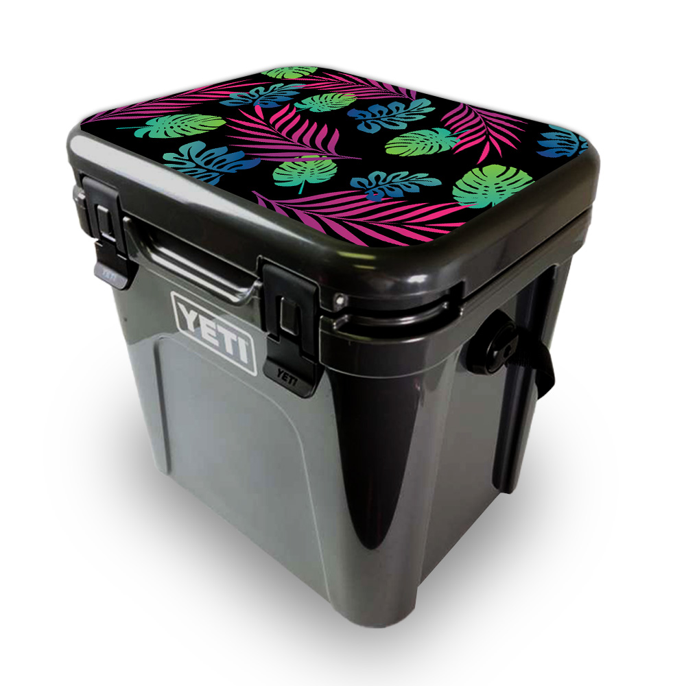 Picture of MightySkins YEROA24LID-Neon Tropics Skin for Yeti Roadie 24 Hard Cooler Lid - Neon Tropics