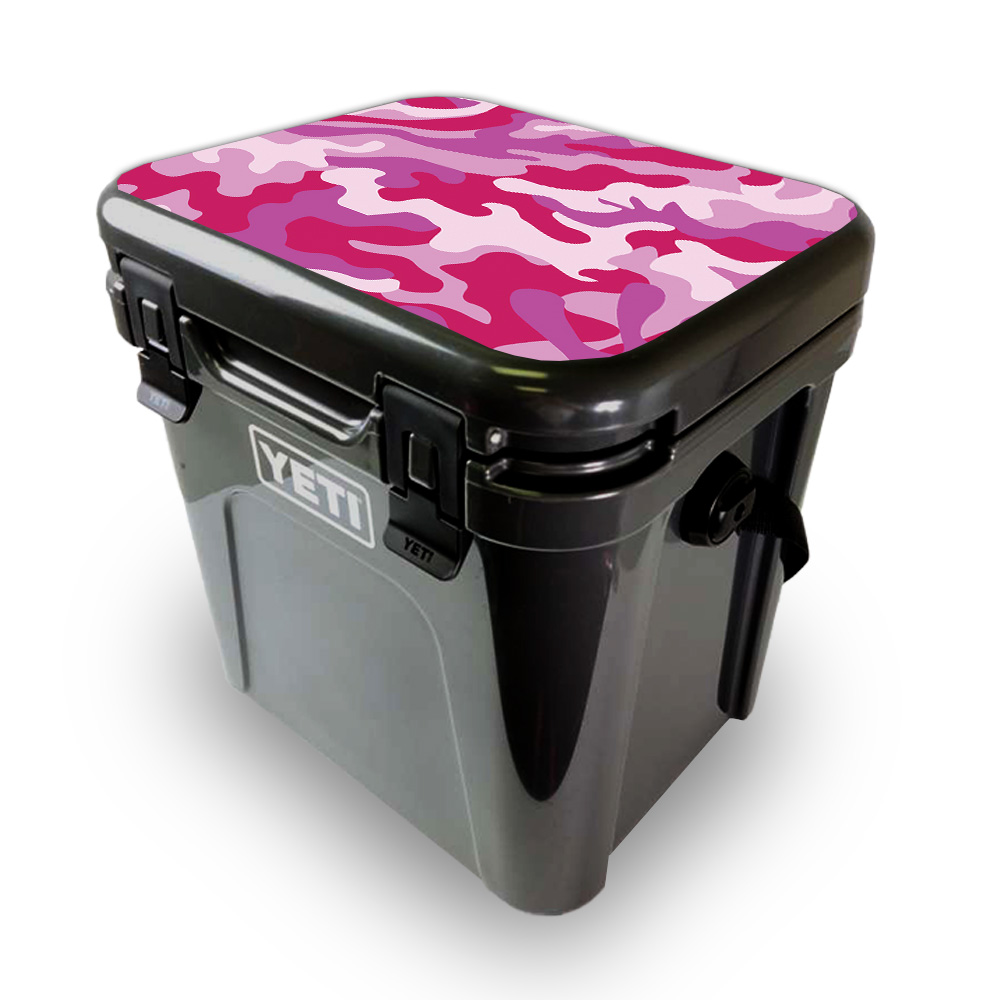 YEROA24LID-Pink Camo Skin for Yeti Roadie 24 Hard Cooler Lid - Pink Camo -  MightySkins