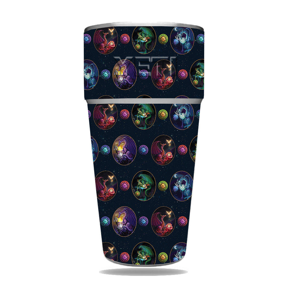 Picture of MightySkins YERAM26SI-Dragon Eggs Skin for Yeti Rambler 26 oz Stackable Cup - Dragon Eggs