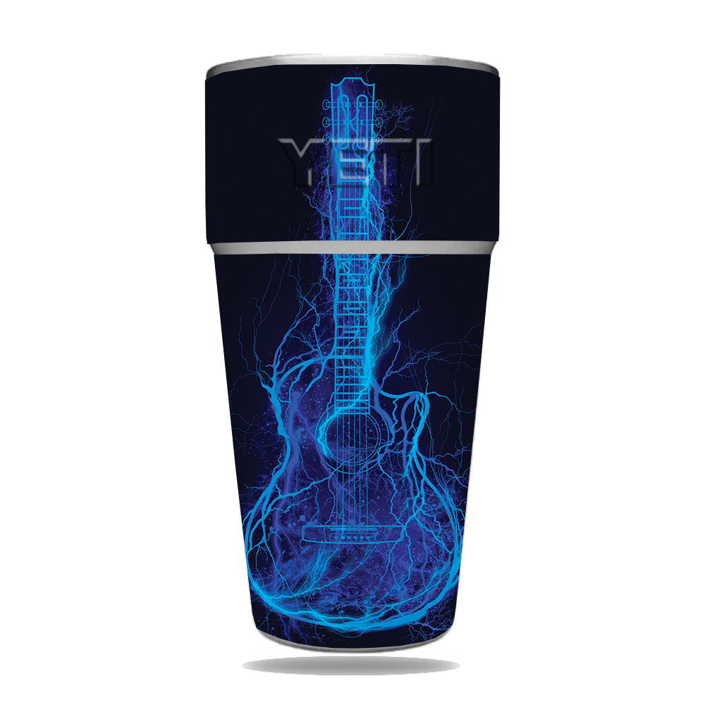 Picture of MightySkins YERAM26SI-Electric Guitar Skin for Yeti Rambler 26 oz Stackable Cup - Electric Guitar