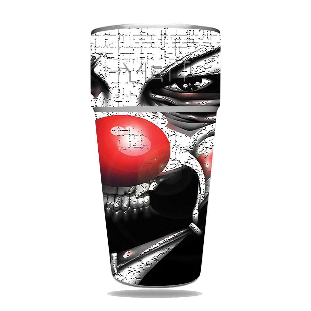Picture of MightySkins YERAM26SI-Evil Clown Skin for Yeti Rambler 26 oz Stackable Cup - Evil Clown