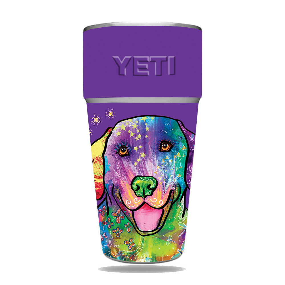 Picture of MightySkins YERAM26SI-Golden Retriever Rainbow Skin for Yeti Rambler 26 oz Stackable Cup - Golden Retriever Rainbow