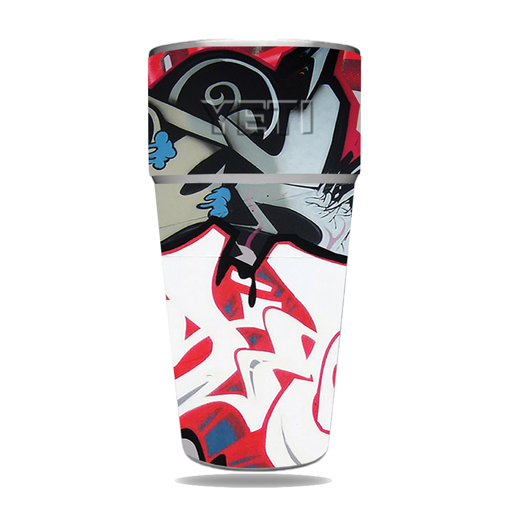Picture of MightySkins YERAM26SI-Graffiti Mash Up Skin for Yeti Rambler 26 oz Stackable Cup - Graffiti Mash Up