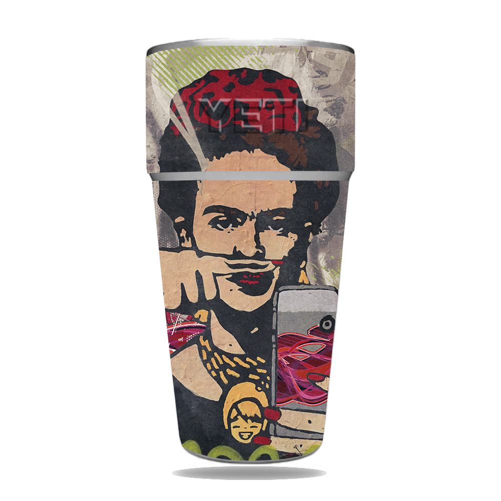 Picture of MightySkins YERAM26SI-Grafitti Selfie Skin for Yeti Rambler 26 oz Stackable Cup - Grafitti Selfie