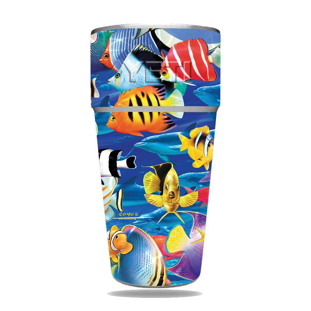 Picture of MightySkins YERAM26SI-Tropical Fish Skin for Yeti Rambler 26 oz Stackable Cup - Tropical Fish