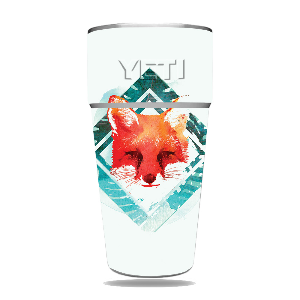 Picture of MightySkins YERAM26SI-Tropical Fox Skin for Yeti Rambler 26 oz Stackable Cup - Tropical Fox