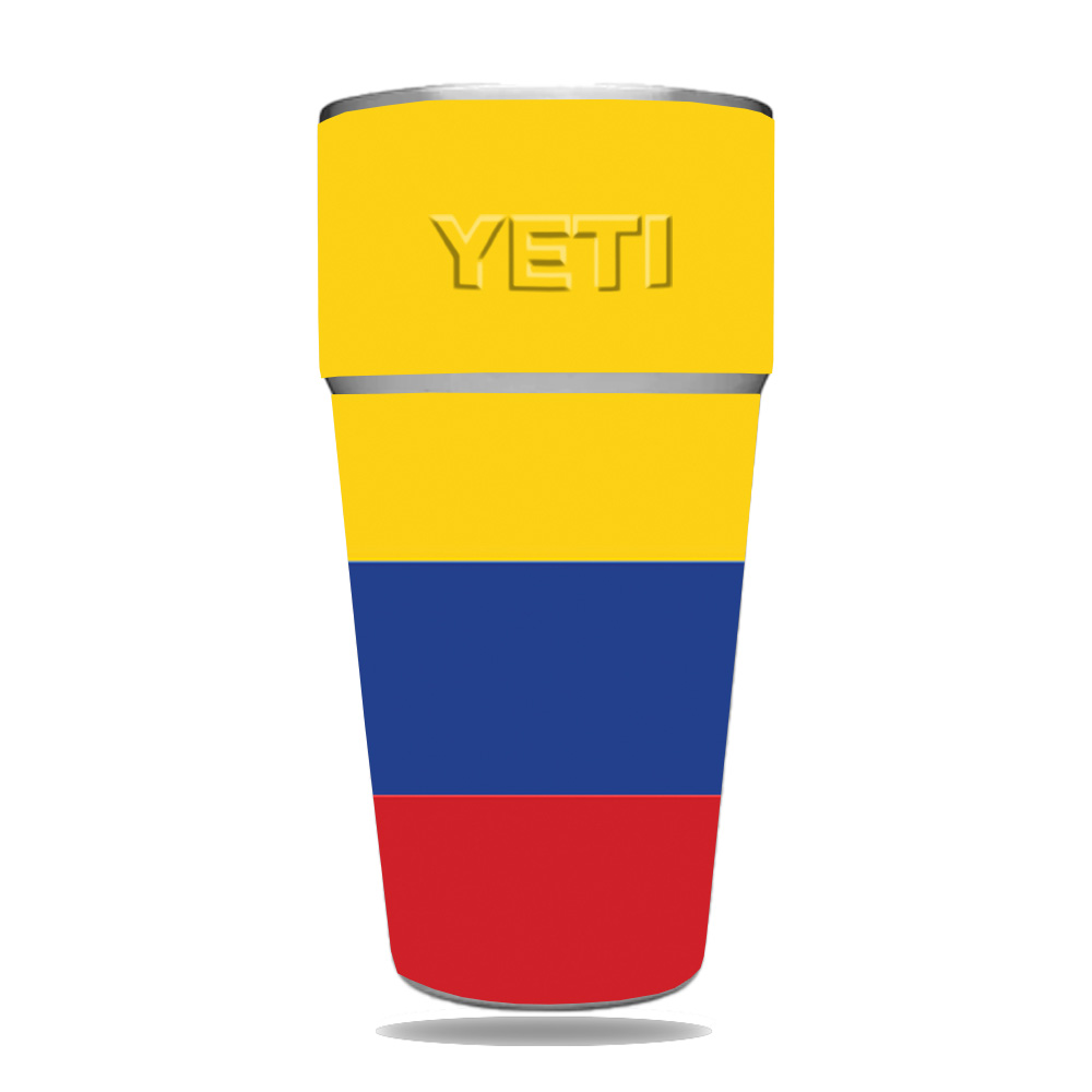 Picture of MightySkins YERAM26SI-Colombian Flag Skin for Yeti Rambler 26 oz Stackable Cup - Colombian Flag