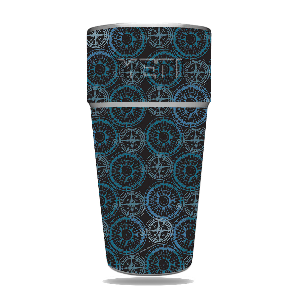 Picture of MightySkins YERAM26SI-Compass Tile Skin for Yeti Rambler 26 oz Stackable Cup - Compass Tile