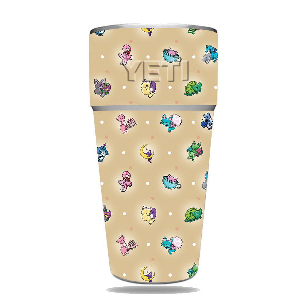 Picture of MightySkins YERAM26SI-Cute Kittens Skin for Yeti Rambler 26 oz Stackable Cup - Cute Kittens