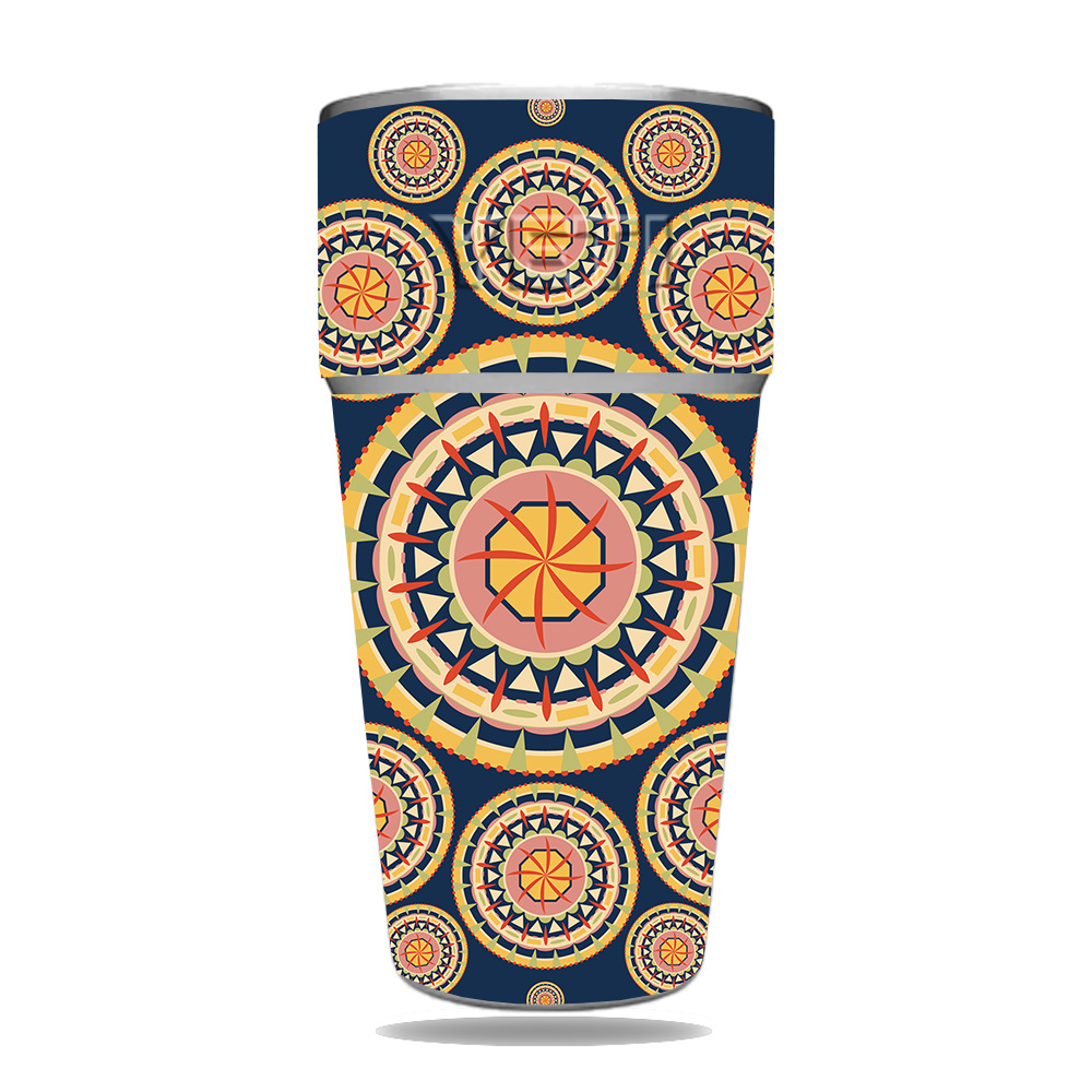 Picture of MightySkins YERAM26SI-Summer Mandala Skin for Yeti Rambler 26 oz Stackable Cup - Summer Mandala