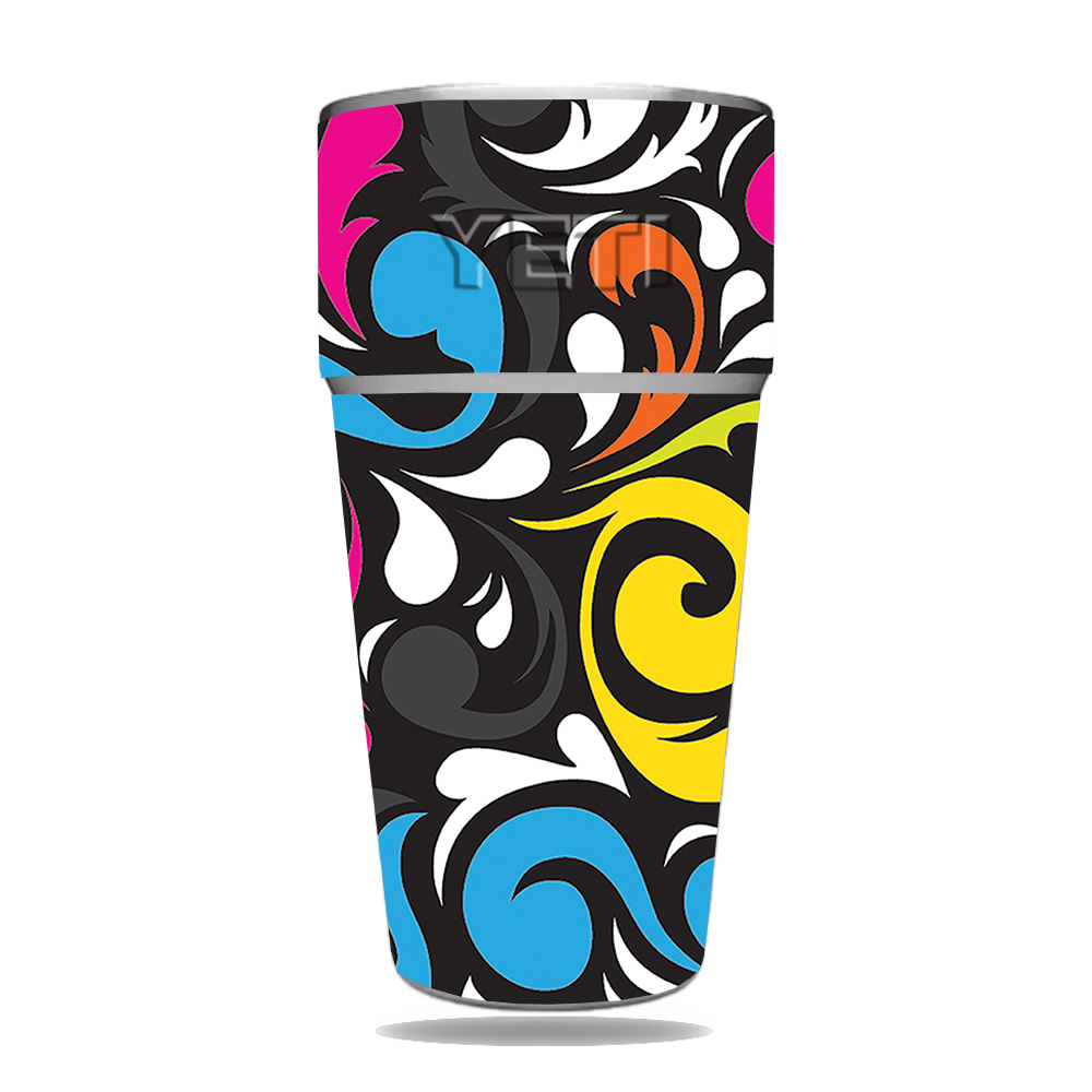 Picture of MightySkins YERAM26SI-Swirly Skin for Yeti Rambler 26 oz Stackable Cup - Swirly