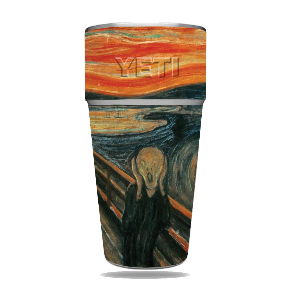 Picture of MightySkins YERAM26SI-The Scream Skin for Yeti Rambler 26 oz Stackable Cup - The Scream