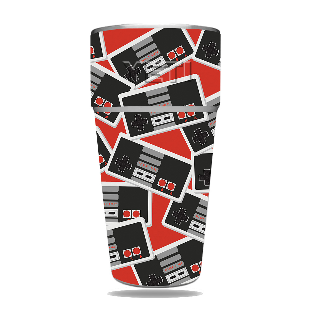 Picture of MightySkins YERAM26SI-Retro Controllers 3 Skin for Yeti Rambler 26 oz Stackable Cup - Retro Controllers 3